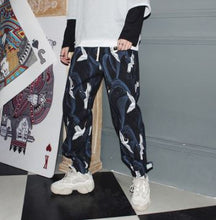 Load image into Gallery viewer, Fashion Streetwear Hip hop Joggers Pants Men Loose Harem Pants Ankle Length Trousers Sport Casual Sweatpants Black Techwear