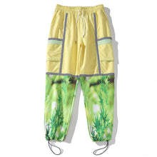 Load image into Gallery viewer, Aolamegs Sweatpants Patchwork Reflective Joggers Cargo Pants Men Cool Harajuku High Street Sport Pant Couple Fashion Streetwear