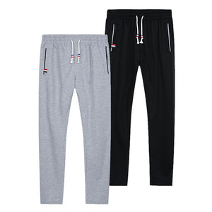 Casual Men Pants Thin Breathe Comfort Cotton Sport Trousers Elastic waist Plus size 6XL Loose Sweatpants