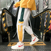 Load image into Gallery viewer, Streetwear Hip hop Joggers Pants Men Loose Harem Pants Ankle Length Trousers Sport Casual Sweatpants White Techwear
