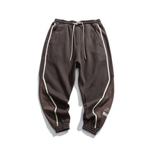 Load image into Gallery viewer, Winter Streetwear Hip Hop Pants Men Casual Loose Korean Style Elastic Waist Dance Sport Trousers Men Warm Fleece Sweatpants Men
