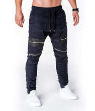 Load image into Gallery viewer, Men&#39;s Casual Pants Fitness Shuttle Woven Pants Zip Sport Pants Leggings Man
