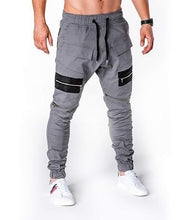 Load image into Gallery viewer, Men&#39;s Casual Pants Fitness Shuttle Woven Pants Zip Sport Pants Leggings Man
