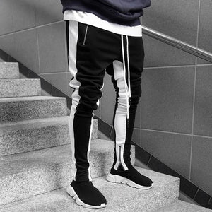 Rosetic HOT Casual Pants Men Joggers Striped Side Fashion Sport Sweatpants Mens Tracksuit Black Gothic Trousers 2020 Streetwear
